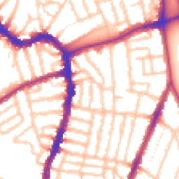 Daytime road noise heatmap for SE22 9HL