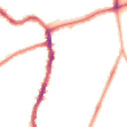 Night-time road noise heatmap for SE22 9HP