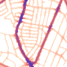 Daytime road noise heatmap for SE22 9LF