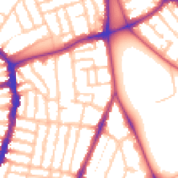 Daytime road noise heatmap for SE22 9QF