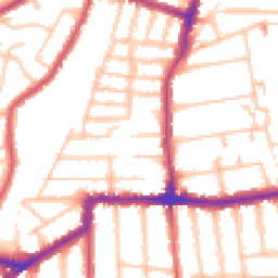 Daytime road noise heatmap for SE23 1BB