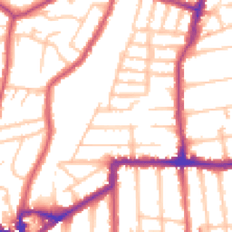 Daytime road noise heatmap for SE23 1BQ
