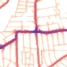 Daytime road noise heatmap for SE23 1BZ