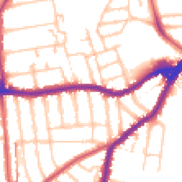 Daytime road noise heatmap for SE23 1DE