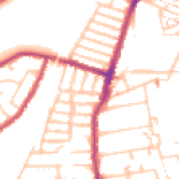 Daytime road noise heatmap for SE23 1DT