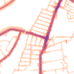 Daytime road noise heatmap for SE23 1DZ