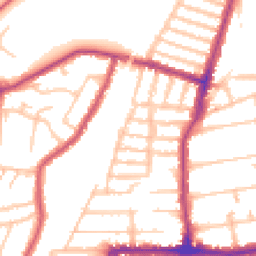 Daytime road noise heatmap for SE23 1EP