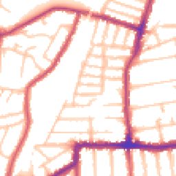Daytime road noise heatmap for SE23 1ER