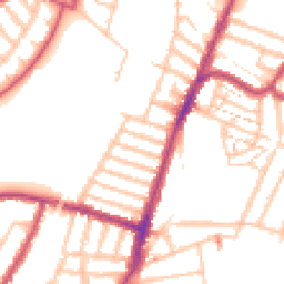 Daytime road noise heatmap for SE23 1PH