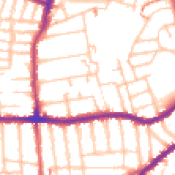 Daytime road noise heatmap for SE23 1RQ