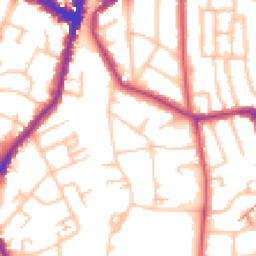 Daytime road noise heatmap for SE23 2AX