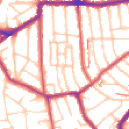 Daytime road noise heatmap for SE23 2DE