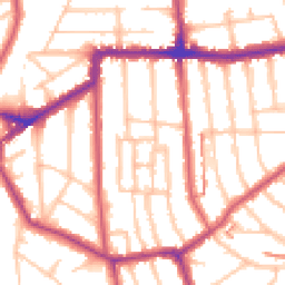 Daytime road noise heatmap for SE23 2EF