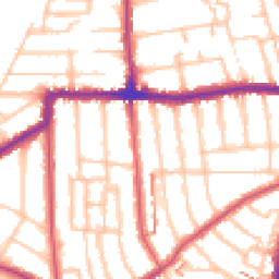 Daytime road noise heatmap for SE23 2HA
