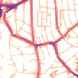 Daytime road noise heatmap for SE23 2JE