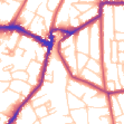 Daytime road noise heatmap for SE23 2LF