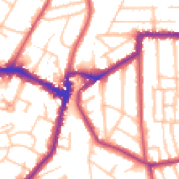 Daytime road noise heatmap for SE23 2NE