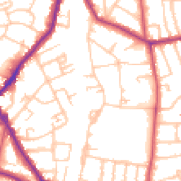 Daytime road noise heatmap for SE23 2NU