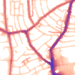 Daytime road noise heatmap for SE23 2RU