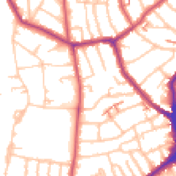Daytime road noise heatmap for SE23 2XP
