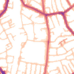 Daytime road noise heatmap for SE23 2XX