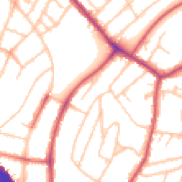 Daytime road noise heatmap for SE23 3EQ