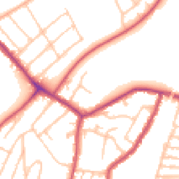 Daytime road noise heatmap for SE23 3QZ