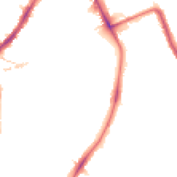 Night-time road noise heatmap for SE24 0AA