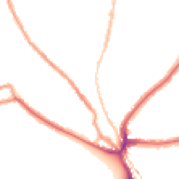 Night-time road noise heatmap for SE24 0AT