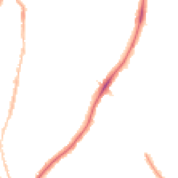 Night-time road noise heatmap for SE24 0BB