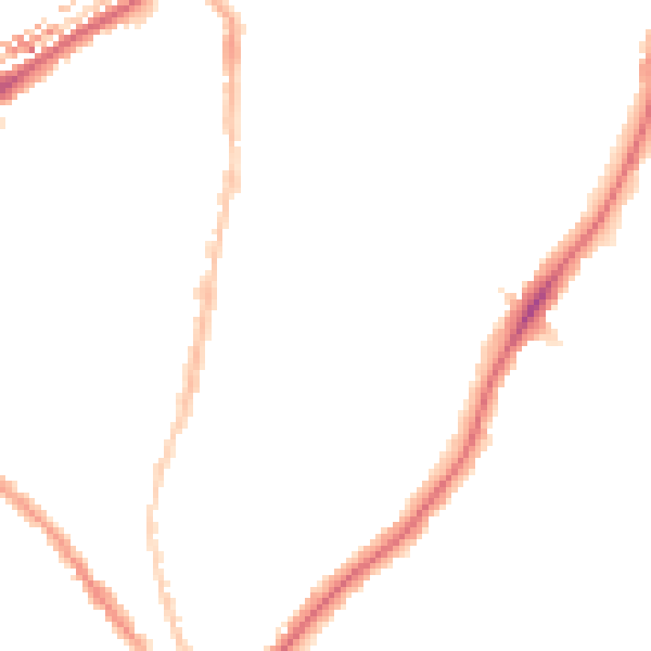 Night-time road noise heatmap for SE24 0BZ