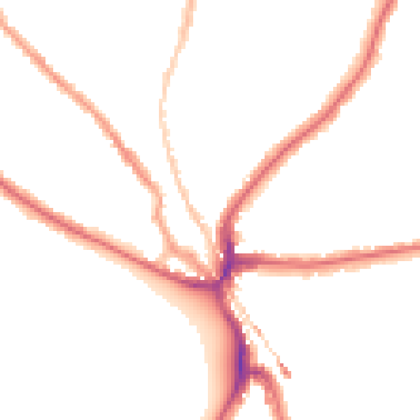 Night-time road noise heatmap for SE24 0DD