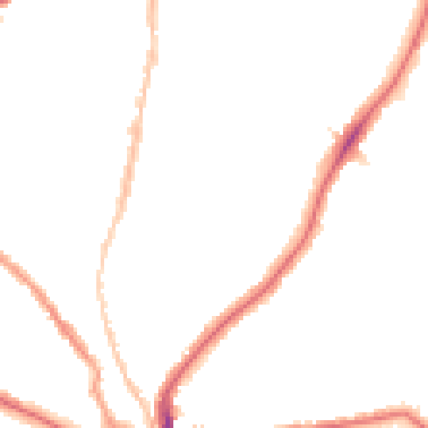 Night-time road noise heatmap for SE24 0DH