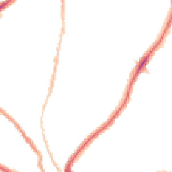 Night-time road noise heatmap for SE24 0DJ