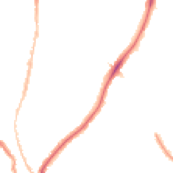 Night-time road noise heatmap for SE24 0DL