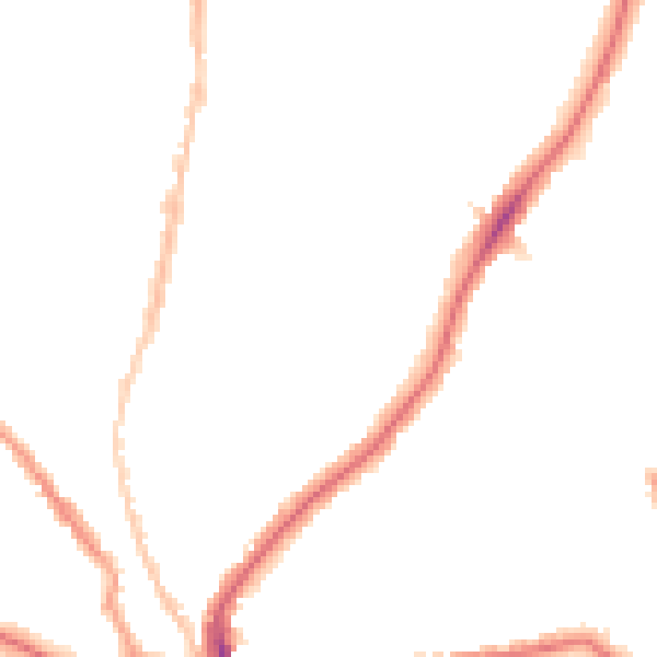 Night-time road noise heatmap for SE24 0DQ