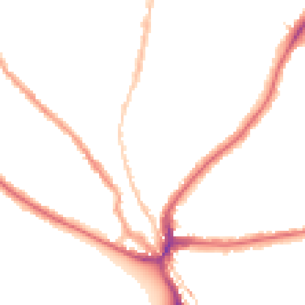 Night-time road noise heatmap for SE24 0DT