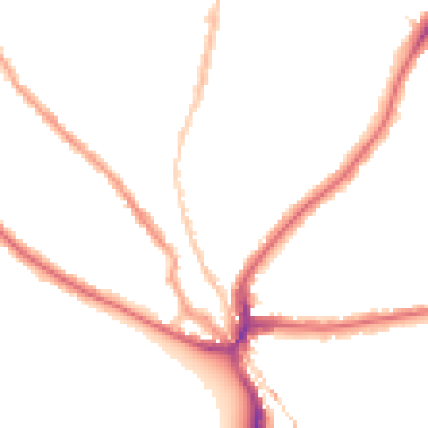 Night-time road noise heatmap for SE24 0DU