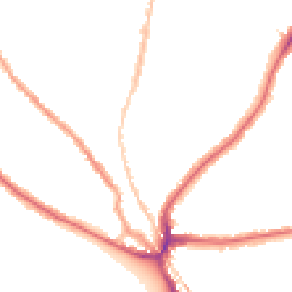 Night-time road noise heatmap for SE24 0DX