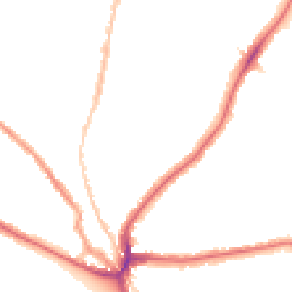 Night-time road noise heatmap for SE24 0DY