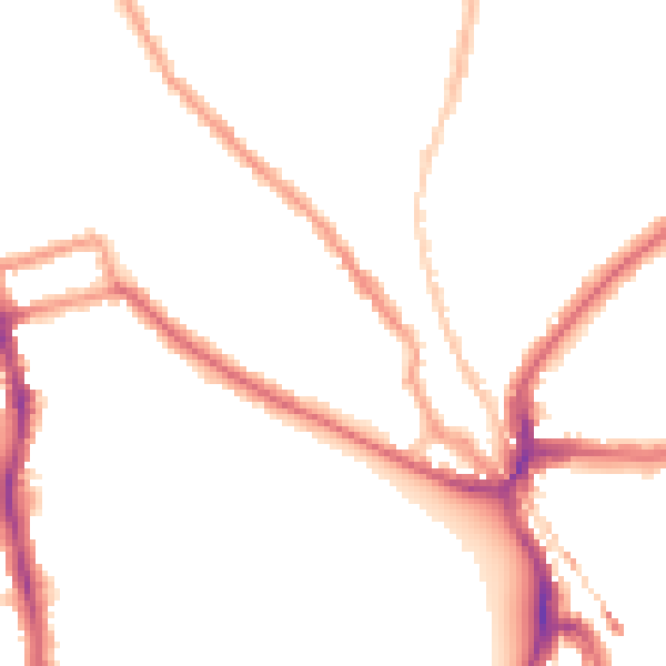 Night-time road noise heatmap for SE24 0EL