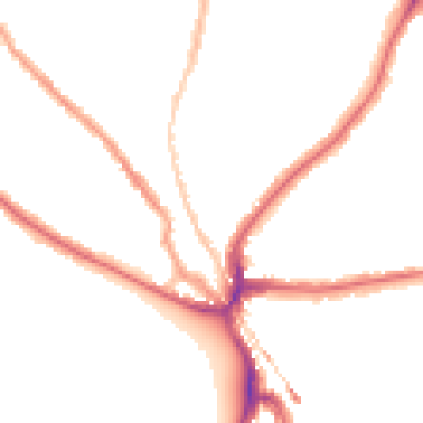 Night-time road noise heatmap for SE24 0HB