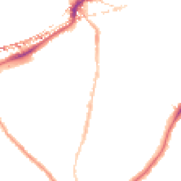 Night-time road noise heatmap for SE24 0HL