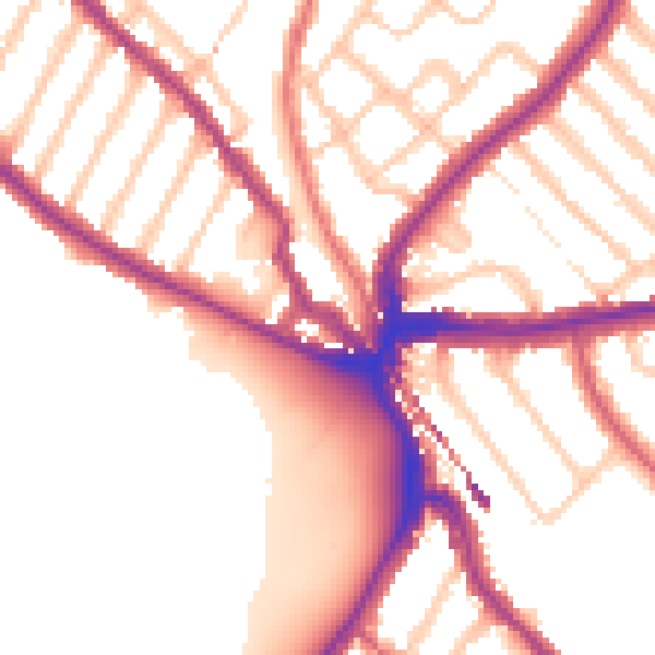 Daytime road noise heatmap for SE24 0JT