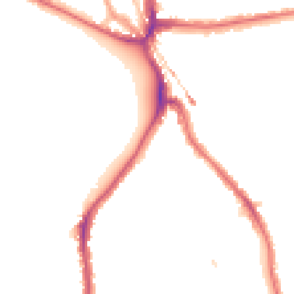 Night-time road noise heatmap for SE24 9AE