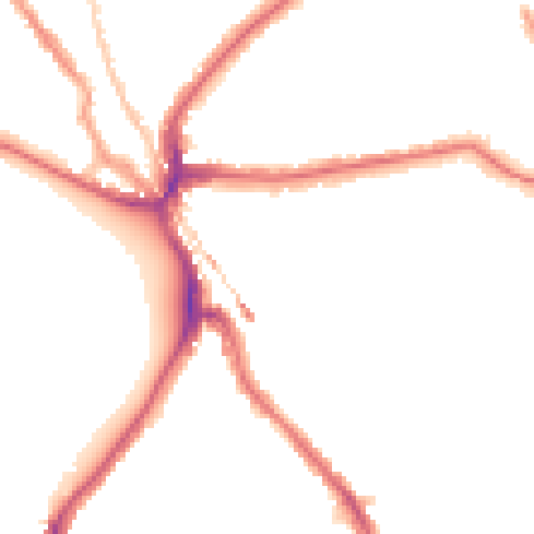 Night-time road noise heatmap for SE24 9HA