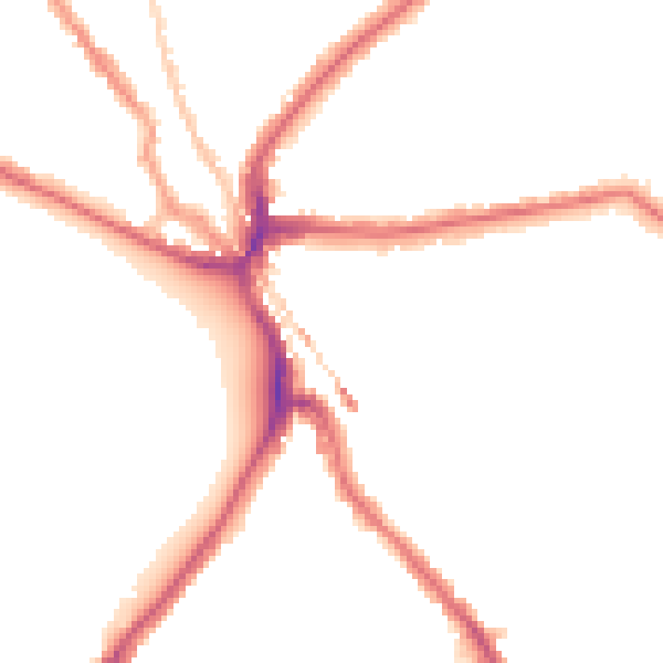 Night-time road noise heatmap for SE24 9HN