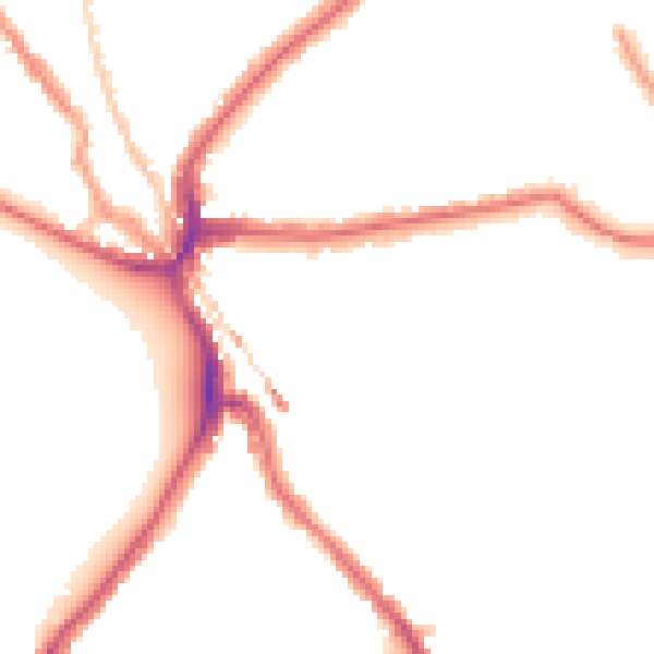 Night-time road noise heatmap for SE24 9HZ