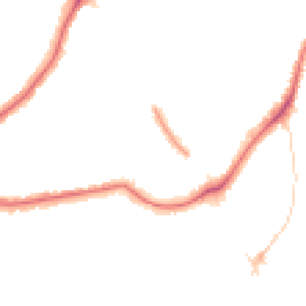 Night-time road noise heatmap for SE24 9JL