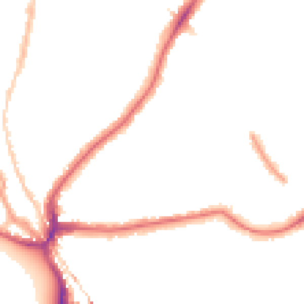 Night-time road noise heatmap for SE24 9LB